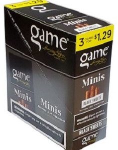 Game MINI Cigarillos Black Sweet 3 for $1.29