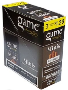Game MINI Cigarillos Black Sweet 3 for $1.29