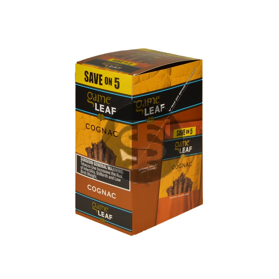 Game Leaf Cigarillos Save on 5 Cognac 8 pack of 5