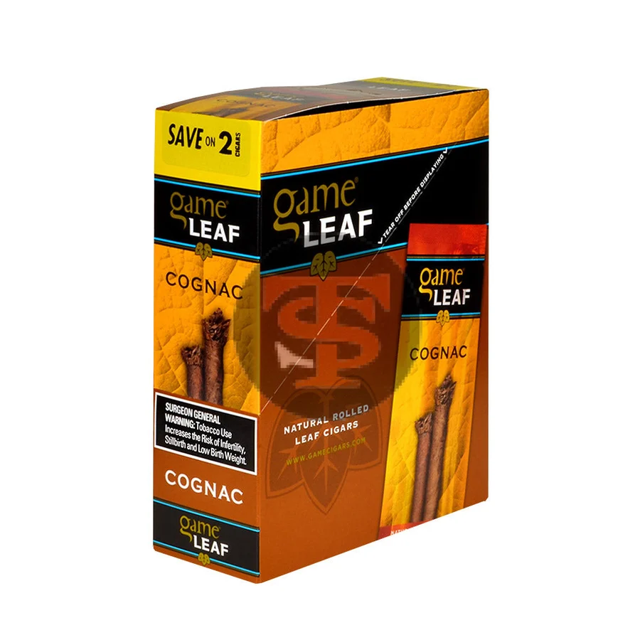 Game Leaf Cognac Cigarillos 15 Pouches of 2