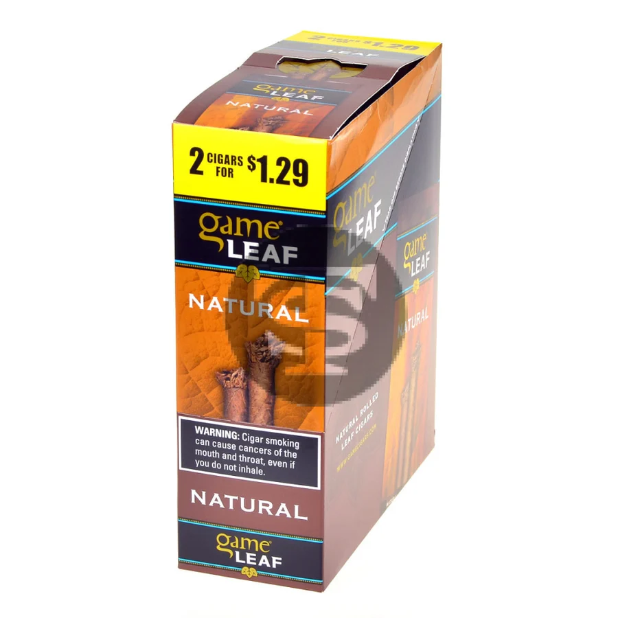 Game Leaf Natural Cigarillos 2 for $1.29 Cents 15 Pouches of 2