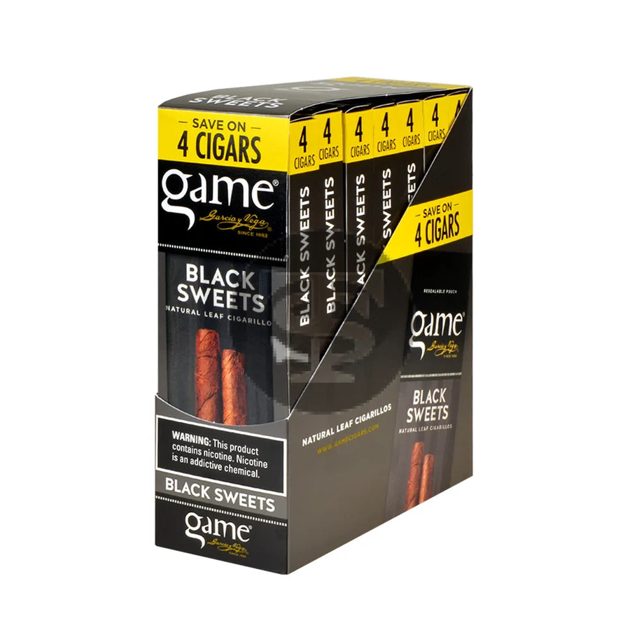 Game Vega Cigarillos 7 Packs of 4 Black Sweets