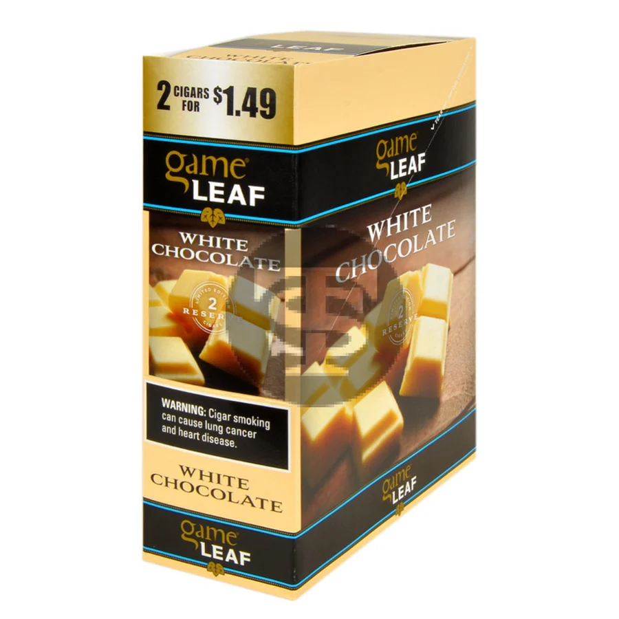 Game Leaf White Chocolate Cigarillos 2 for $1.49, 15 Pouches of 2