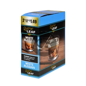 Game Leaf White Russian Cigarillos 2 for $1.49, 15 Pouches of 2