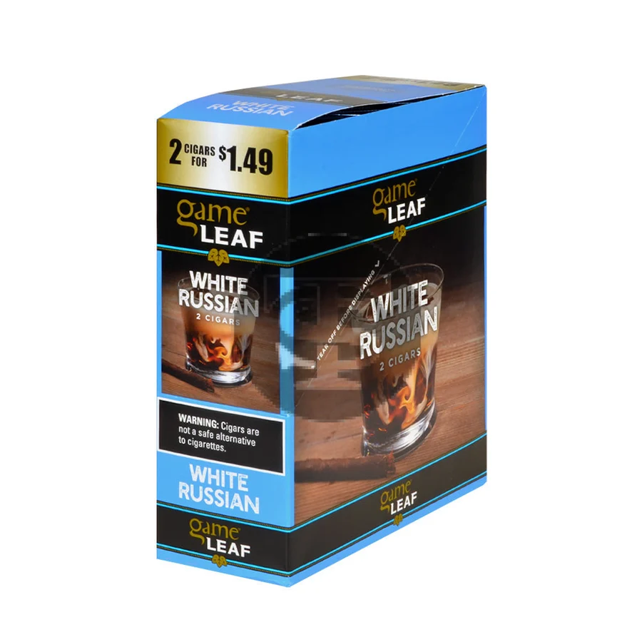 Game Leaf White Russian Cigarillos 2 for $1.49, 15 Pouches of 2