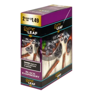 Game Leaf Black Raspberry Cigarillos 2 for $1.49, 15 Pouches of 2