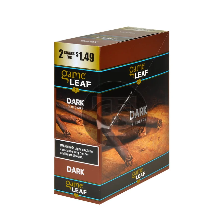 Game Leaf Dark Cigarillos 2 for $1.49, 15 Pouches of 2