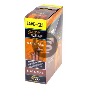 Game Leaf Natural Cigarillos 15 Pouches of 2