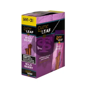 Game Leaf Wild Berry Cigarillos 15 Pouches of 2