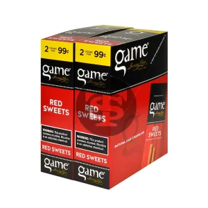 Game Vega Cigarillos Red Foil 2 for 99 Cents 30 Pouches of 2