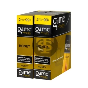 Game Vega Cigarillos Honey (Gold) Foil 2 for 99 Cents 30 Pouches of 2