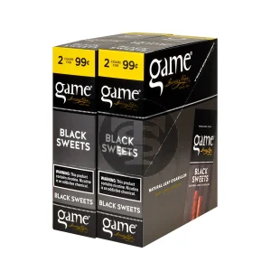 Game Vega Cigarillos Black Foil 2 for 99 Cents 30 Pouches of 2