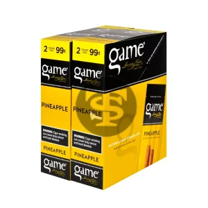 Game Vega Cigarillos Pineapple Foil 2 for 99 Cents 30 Pouches of 2