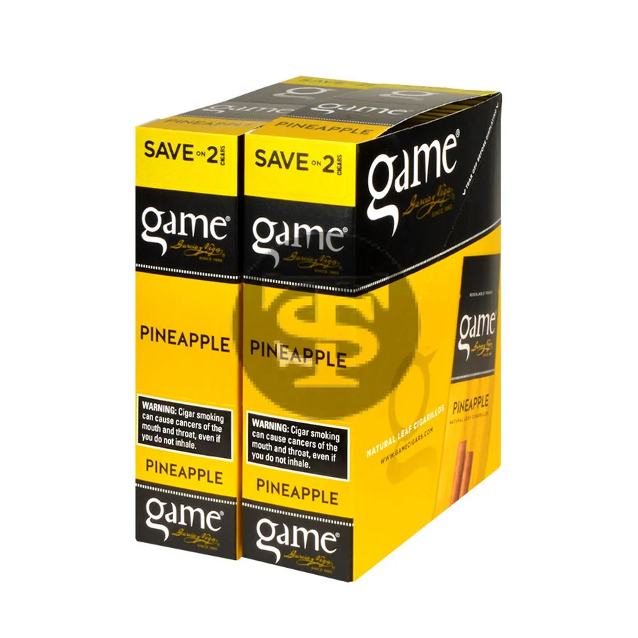 Game Vega Cigarillos Pineapple Foil 30 Pouches of 2