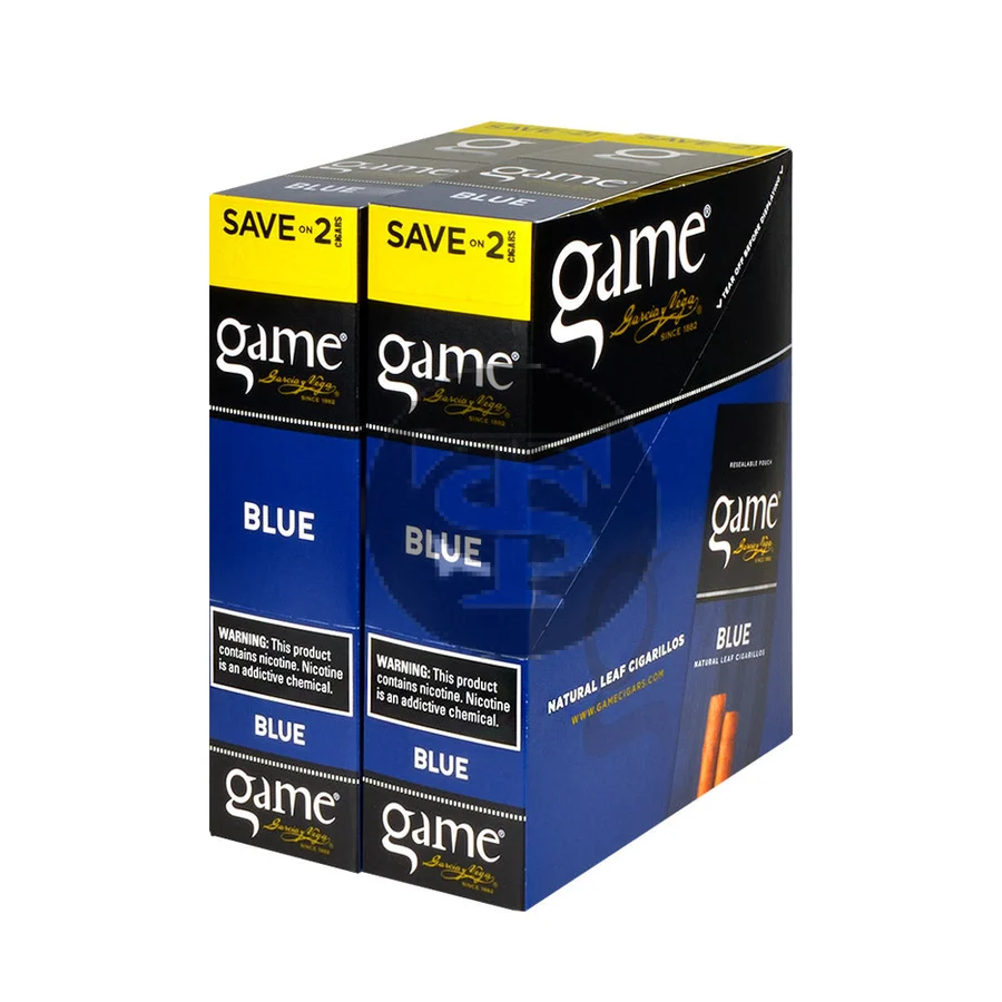 Game Vega Cigarillos Blue Foil 30 Pouches of 2