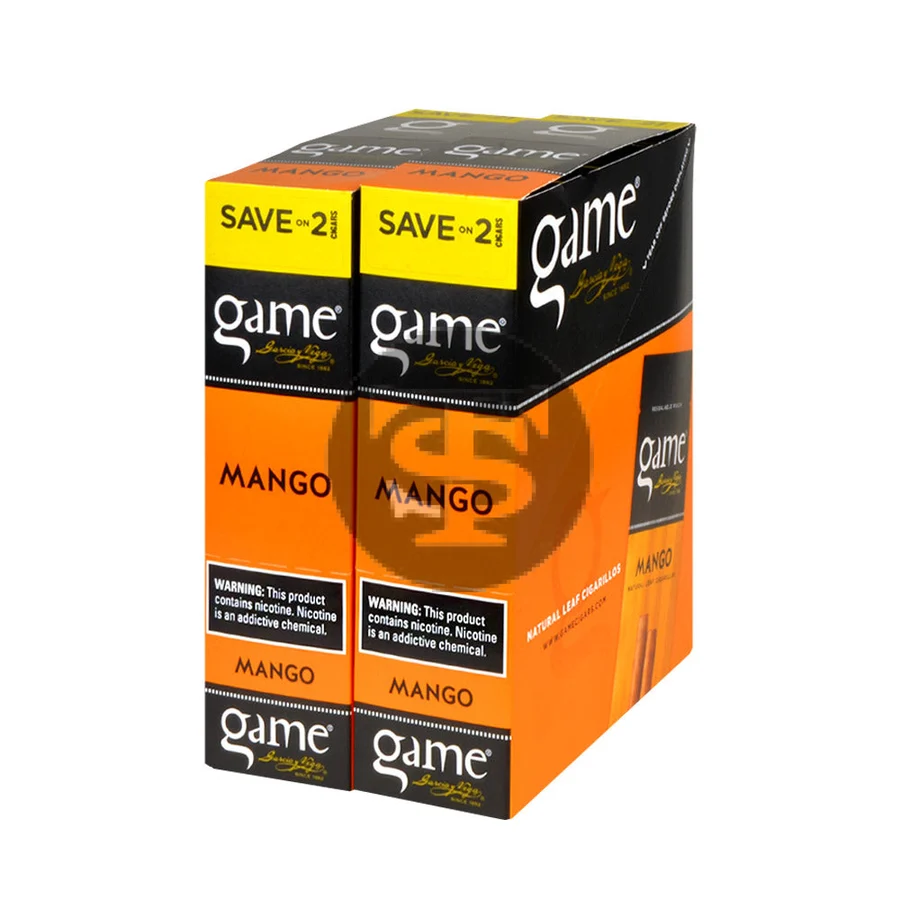 Game Vega Cigarillos Mango Foil 30 Pouches of 2