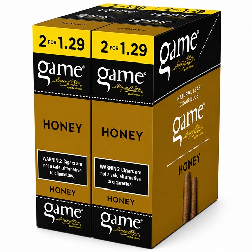 Game FoilFresh Cigarillos Honey (Gold) 2 for $1.29 Pre-Priced