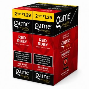 Game Foil Fresh Cigarillos Red Ruby 2 for $1.29 Pre -Priced
