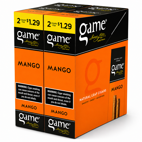 Game Foil Fresh Cigarillos Mango 2 for $1.29 Pre -Priced