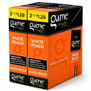 Game Foil Fresh Cigarillos White Peach 2 for $1.29