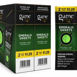 Game Foil Fresh Cigarillos Emerald Sweets 2 for $1.29 Pre-Priced (Limited Edition)