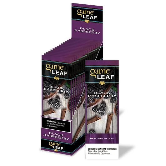 Game Leaf Cigars Black Raspberry 15 Pouches of 2