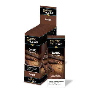 Game Leaf Cigars Dark 15 Pouches of 2
