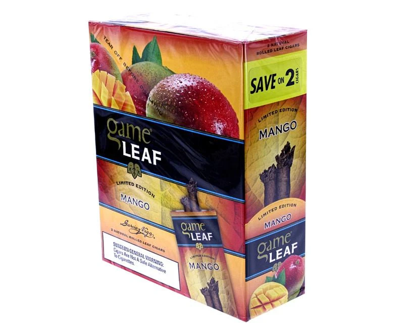 Game Leaf Cigars Mango 15 Pouches of 2