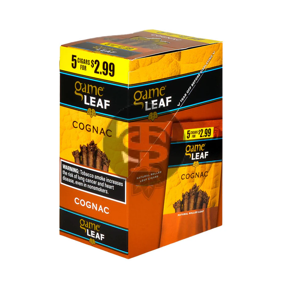 Game Leaf Cigarillos 5 for $2.99 Cognac 8 pack of 5