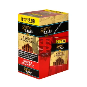 Game Leaf Cigarillos 5 for $2.99 Sweet Aromatic 8 pack of 5